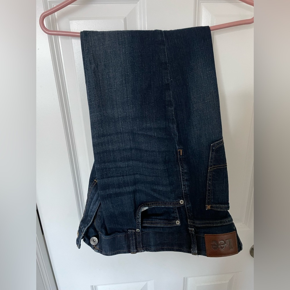 Lee Premium Select Motion Stretch Regular Fit Straight Leg Blue Jeans 34x32